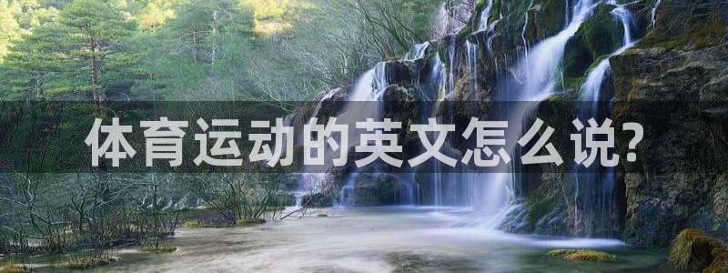 MK体育官方正版app代理：体育运动的英文怎么说?