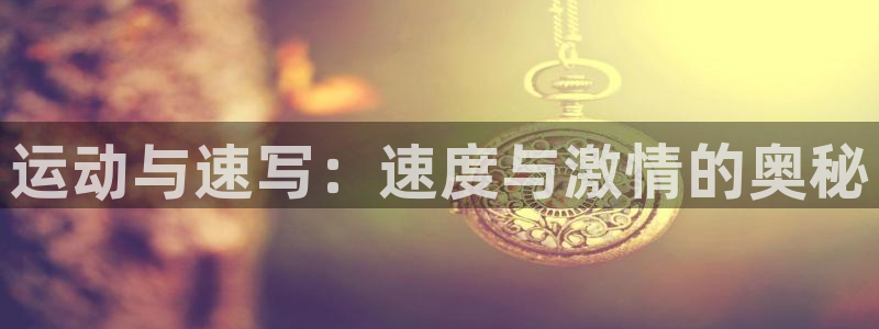 MK体育官网下载是干嘛的公司：运动与速写：速度与激情