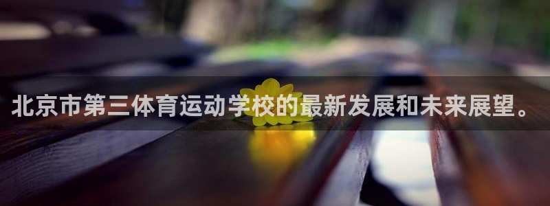 mk体育为什么这么黑：北京市第三体育运动学校的最新发展和未来
